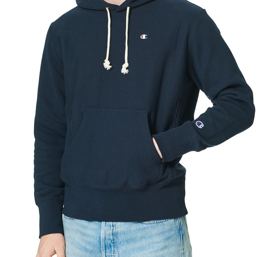 NWOT Champion Reverse Weave Warm Up Navy Hoodie XS